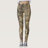 Wald-Tarnmuster Leggings (Vorderseite)