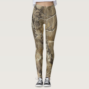 Wald-Tarnmuster Leggings