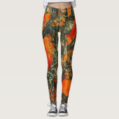 Wald-Tarnmuster Leggings (Vorderseite)