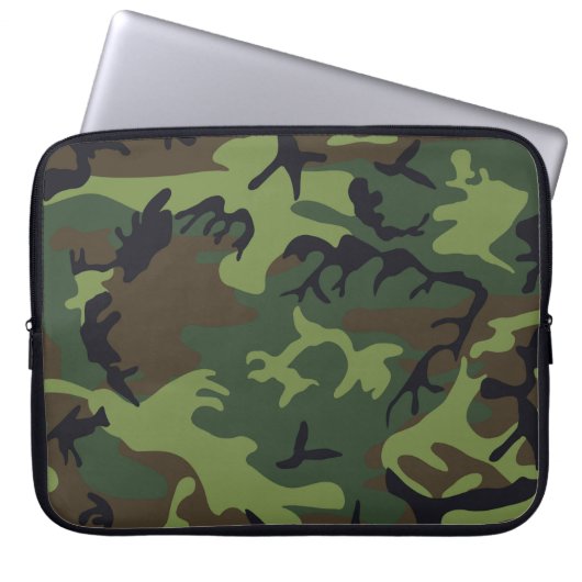 Wald-Tarnung Laptopschutzhülle (Vorderseite)
