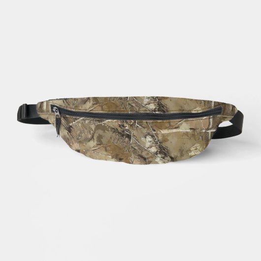 Wald-Tarnung mit trockenem Blätter-Muster Bauchtasche (Vorderseite)