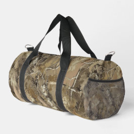 Wald-Tarnung mit trockenem Blätter-Muster Duffle Bag