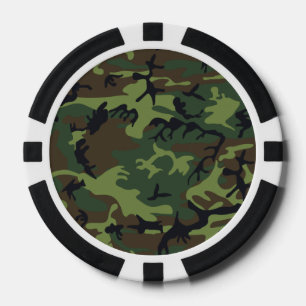 Wald-Tarnung Pokerchips