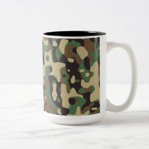 Wald-Tarnung Zweifarbige Tasse
