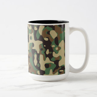 Wald-Tarnung Zweifarbige Tasse