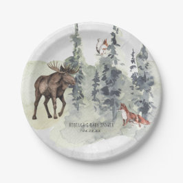Wald | TierBaby-Dusche Pappteller