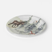 Wald | TierBaby-Dusche Pappteller (Schrägansicht)