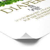 Wald Tiere Windeln Raffelzeichen Fotodruck (Ecke)