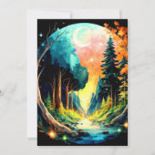 Wald Timber Wonderland Birthday Einladung (Rückseite)