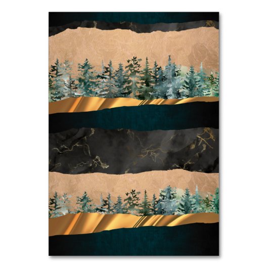 Wald Tischnummer (Rückseite)