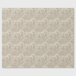 Wald-Toilette Waldtiere Vintage-Botanik Geschenkpapier