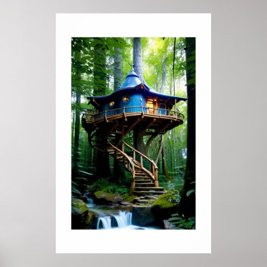 Wald Treehouse Poster (Vorne)