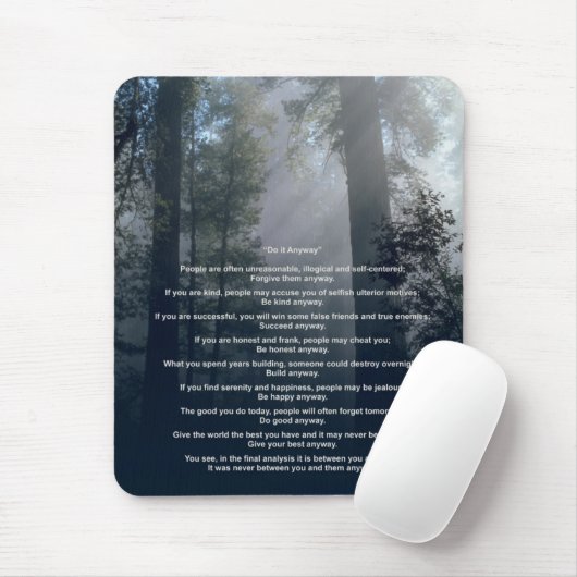 Wald u. Sun tun es irgendwie Mousepad (Mit Mouse)