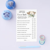 Wald Über oder unter Baby Shower zweisprachige Kar Flyer (Einzeln)