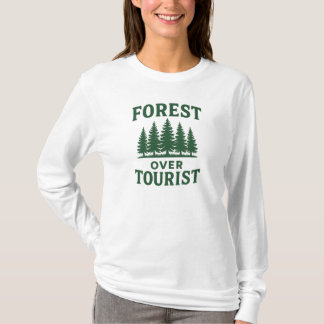 Wald über Tourist - T-Shirt