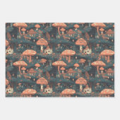 Wald-Umschlagpapier für Pilze Geschenkpapier Set (Vorderseite 2)