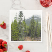 Wald- und Bergszene Napkin Serviette (Beispiel)