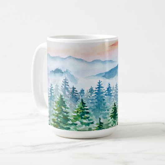 Wald und Gebirge Kaffeetasse (Vorderseite Links)