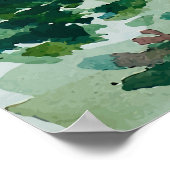 Wald und Gebirge Poster (Ecke)