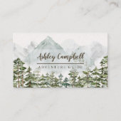 Wald und Gebirge Wasserfarbe Visitenkarte (Vorderseite)