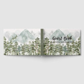 Wald und Gebirgslandschaft Wasserfarbe Gästebuch (Voll)