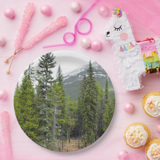 Wald-und Gebirgsszenen-Pappteller Pappteller (Party)