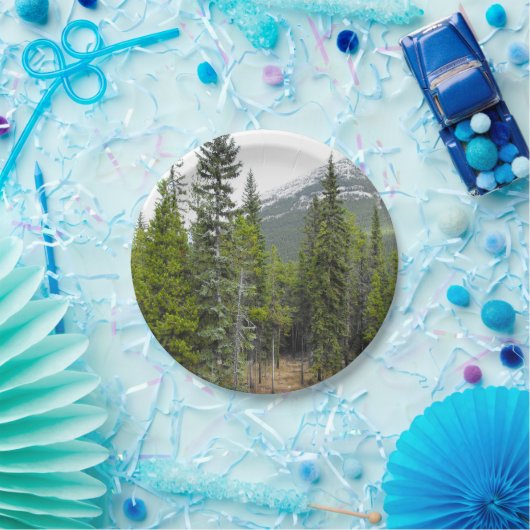 Wald-und Gebirgsszenen-Pappteller Pappteller (Party)