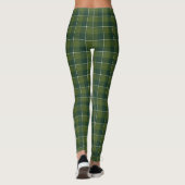 Wald- und Immergrün-Karodee Leggings (Rückseite)