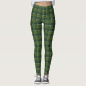 Wald- und Immergrün-Karodee Leggings (Vorderseite)
