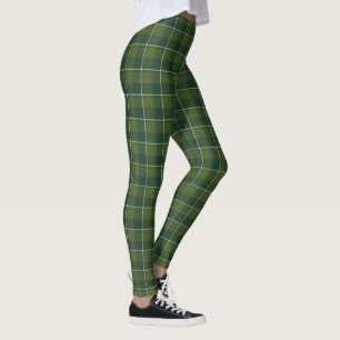 Wald- und Immergrün-Karodee Leggings