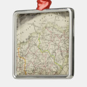 Wald und Landschaften Silbernes Ornament (Links)