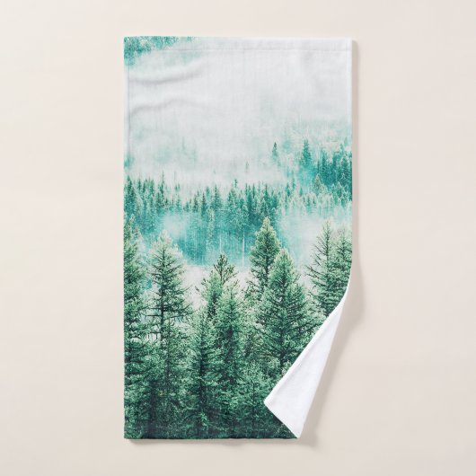 Wald und Nebel Badhandtuch Set (Handtuch)