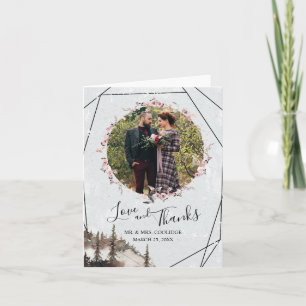 Wald und Rabe Dankeskarten mit Falz Dankeskarte