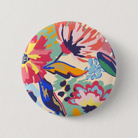 Wald und Rosen Button (Vorderseite)