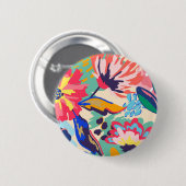 Wald und Rosen Button (Vorne & Hinten)