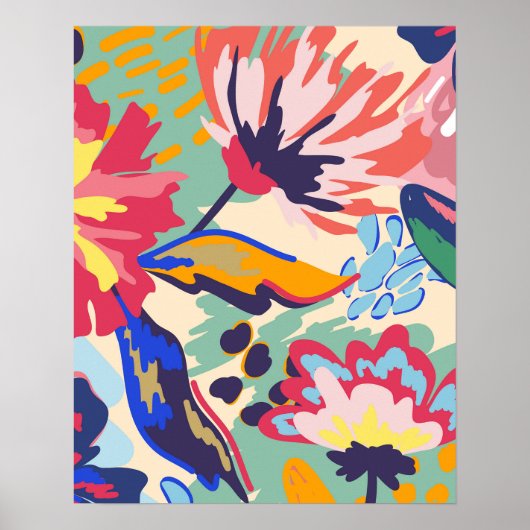 Wald und Rosen Poster (Vorne)