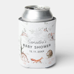 Wald- und Waldtiere Rustikale Babydusche Dosenkühler