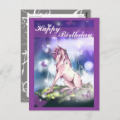 Wald Unicorn Postkarte (Vorne/Hinten)
