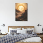 Wald unter Mondlicht Leinwanddruck (Insitu (Schlafzimmer))