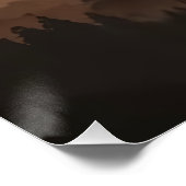 Wald unter Mondlicht Poster (Ecke)