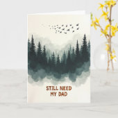 Wald-Väter-Tag-Grußkarte Karte (Gelbe Blume)