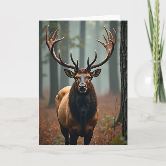 Wald Väter Tag Hirsch Karte (Vorderseite)