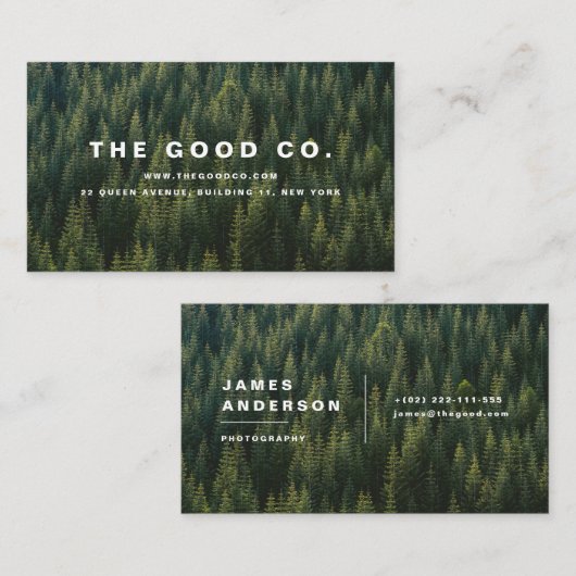 Wald Visitenkarte (Vorne/Hinten)