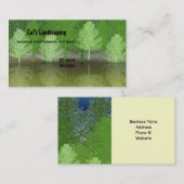 Wald von Bäumen Landschaftsbild Visitenkarte (Vorne/Hinten)