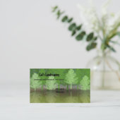 Wald von Bäumen Landschaftsbild Visitenkarte (Stehend Vorderseite)