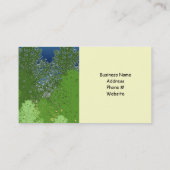 Wald von Bäumen Landschaftsbild Visitenkarte (Rückseite)