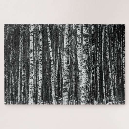 Wald von Birch Trees Jigsaw Puzzle (Horizontal)