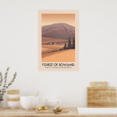 Wald von Bowland AONB Reiseplakat Poster (Küche)