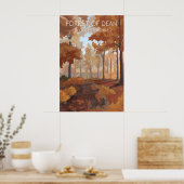 Wald von Dean Reiseplakat Poster (Küche)