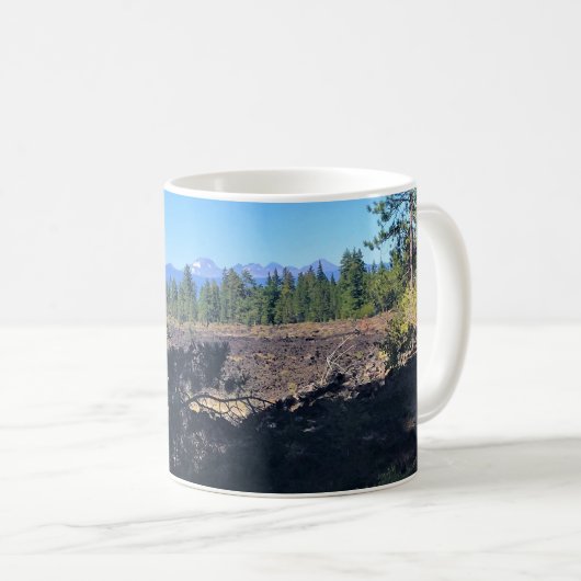 Wald von Lava, Oregon Kaffeetasse (VorderseiteRechts)